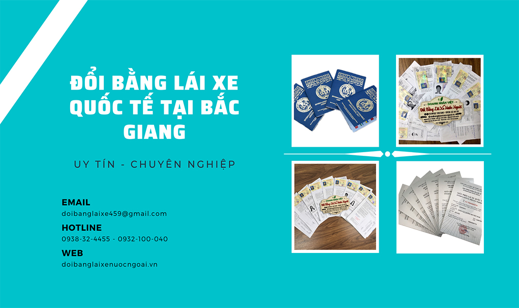 đổi bằng lái xe quốc tế tại bắc giang