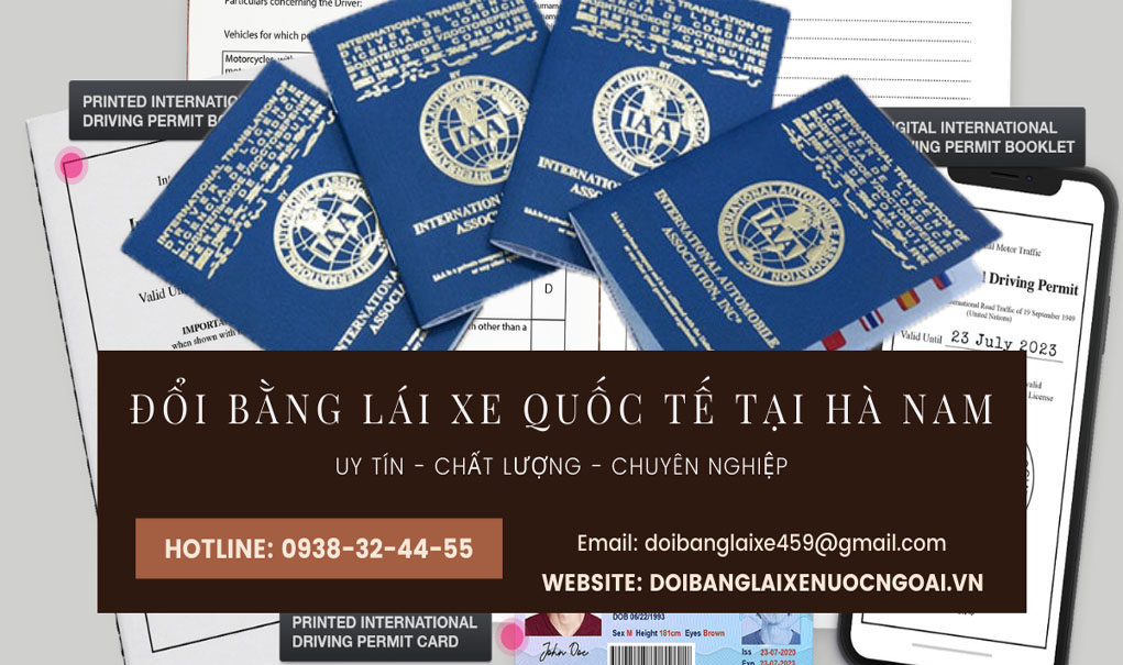 đổi bằng lái xe quốc tế tại Hà Nam