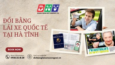 Đổi bằng lái xe quốc tế tại Hà Tĩnh