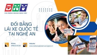 Đổi bằng lái xe quốc tế tại Nghệ An