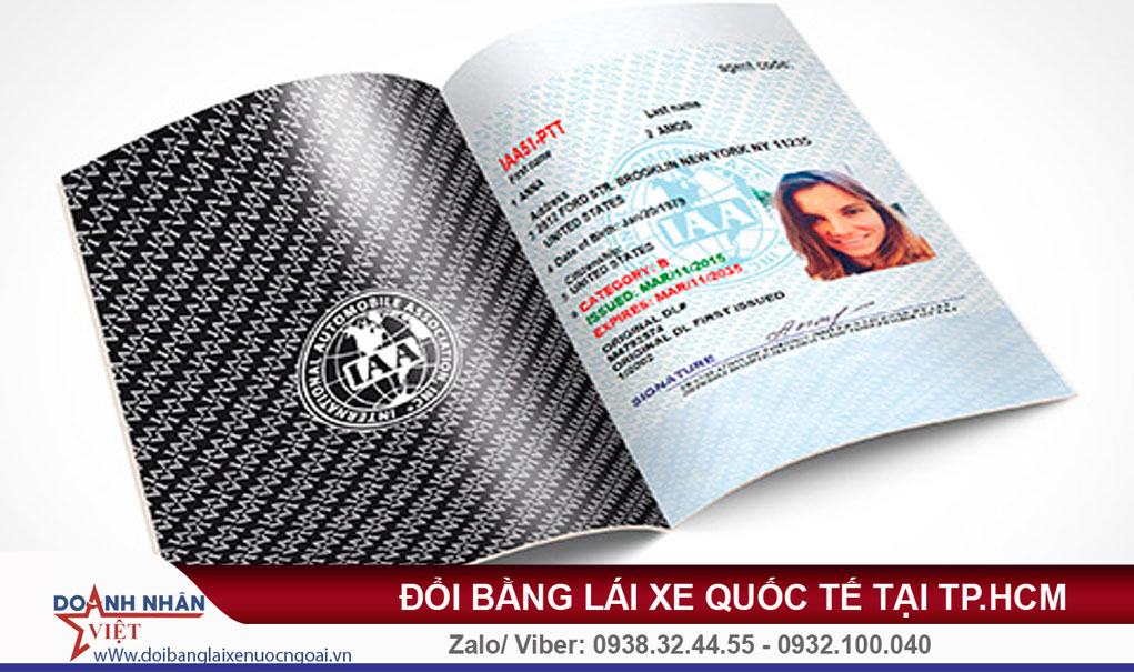 Đổi bằng lái xe quốc tế tại tphcm