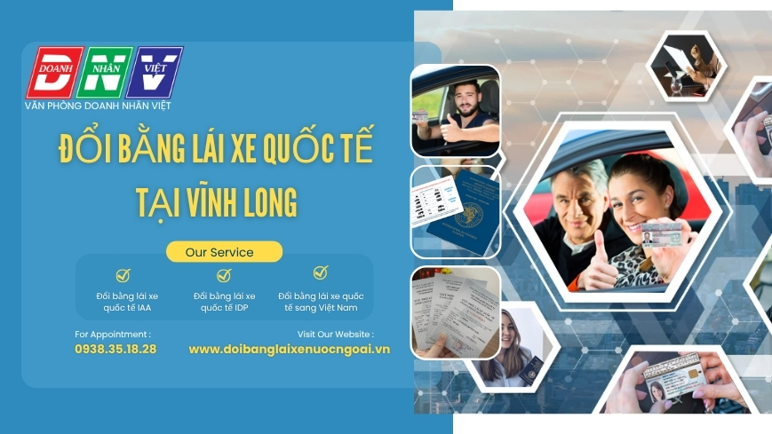 Đổi bằng lái xe quốc tế tại Vĩnh Long