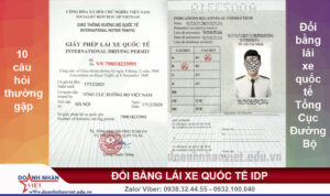 Đổi bằng lái xe quốc tế Tổng Cục Đường Bộ