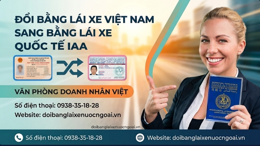 Đổi bằng lái xe Việt Nam sang bằng lái xe quốc tế IAA