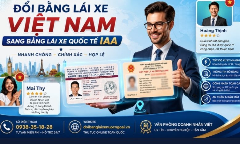 Đổi bằng lái xe Việt Nam sang bằng lái xe quốc tế IAA