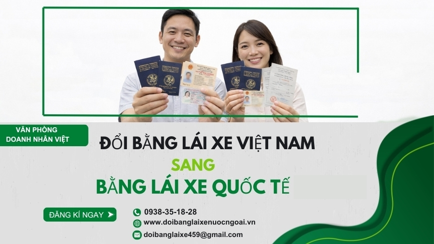 Đổi bằng lái xe Việt Nam sang bằng lái xe quốc tế