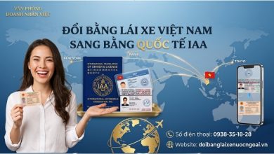 Đổi bằng lái xe Việt Nam sang bằng quốc tế IAA