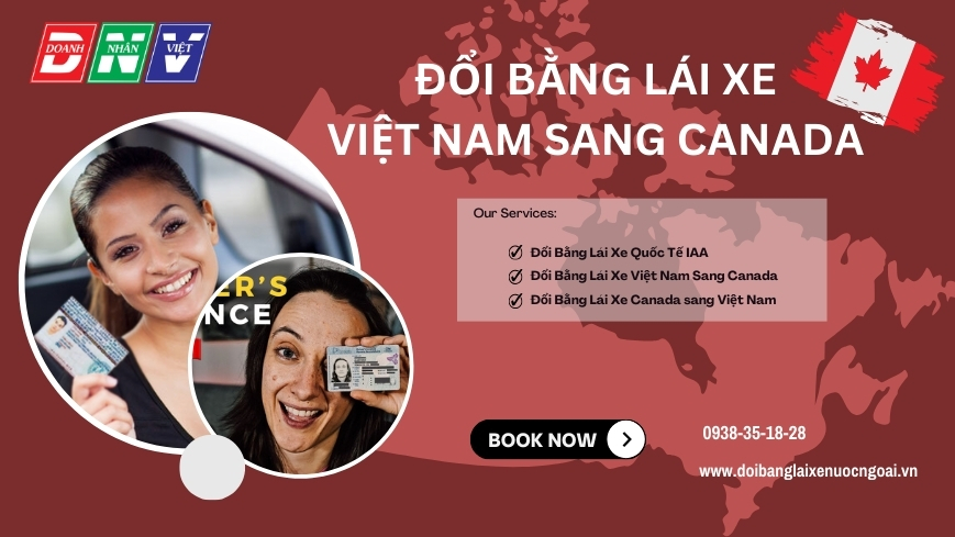Đổi bằng lái xe Việt Nam sang Canada