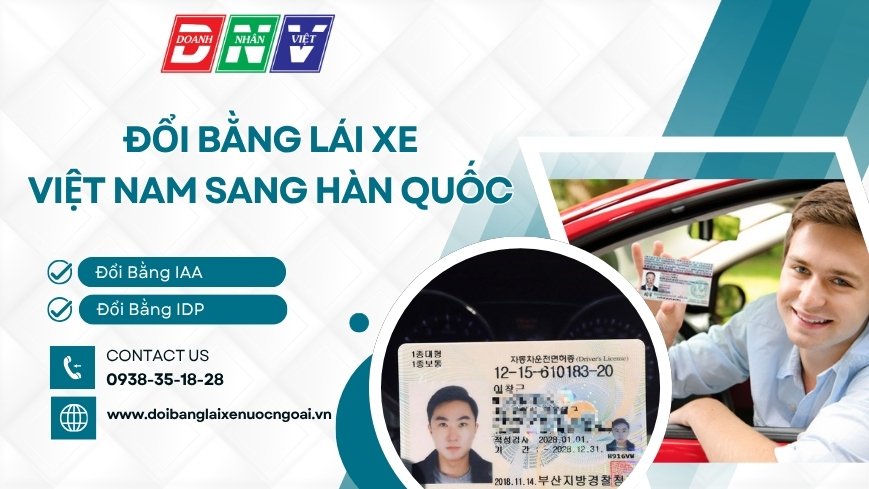Đổi bằng lái xe Việt Nam sang Hàn Quốc
