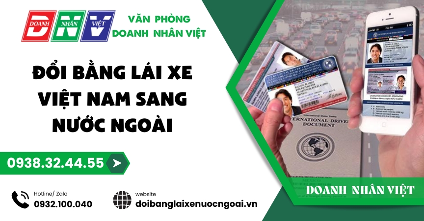 Đổi bằng lái xe Việt Nam sang nước ngoài