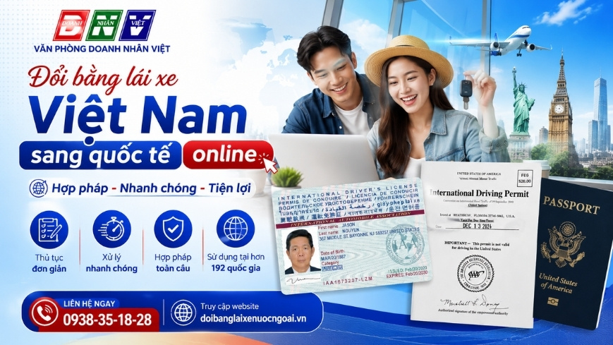 Đổi bằng lái xe Việt Nam sang quốc tế online