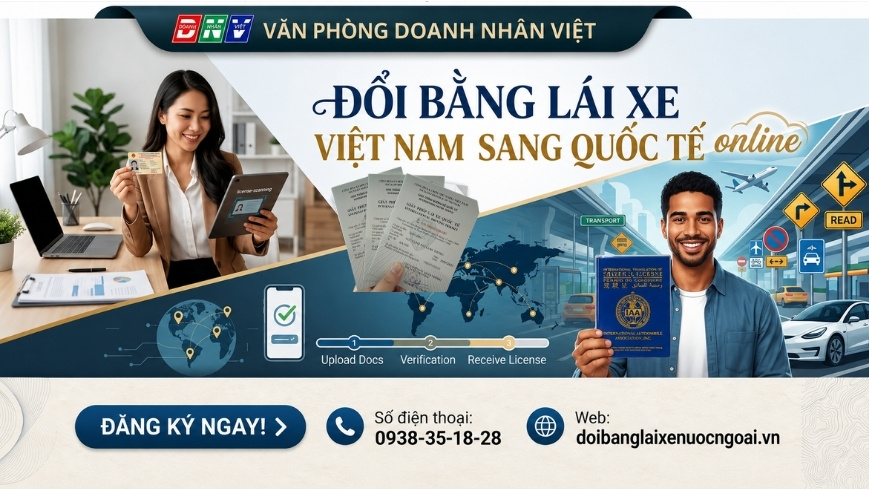 Đổi bằng lái xe Việt Nam sang quốc tế online