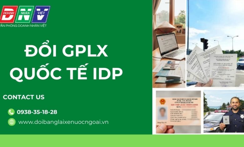 Đổi gplx quốc tế IDP