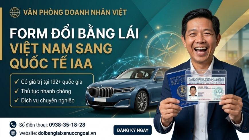 Form đổi bằng lái xe Việt Nam sang quốc tế IAA