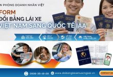 Form đổi bằng lái xe Việt Nam sang quốc tế IAA