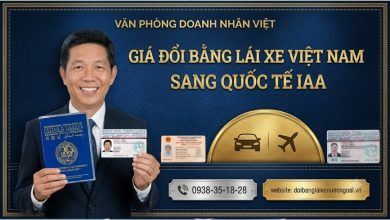 Giá đổi bằng lái xe Việt Nam sang quốc tế IAA