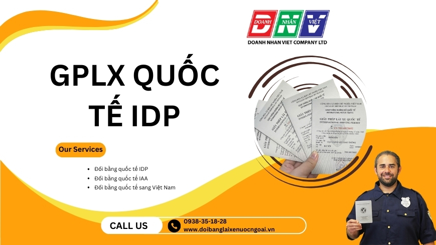 GPLX quốc tế IDP