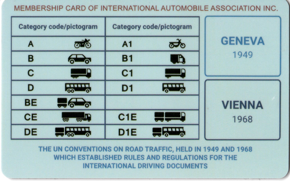 Hình ảnh bằng lái xe quốc tế IAA
