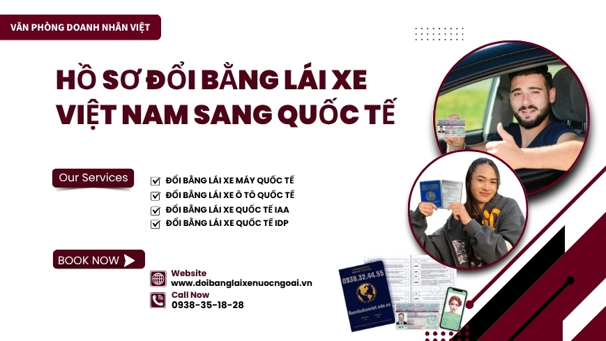 Hồ sơ đổi bằng lái xe Việt Nam sang quốc tế