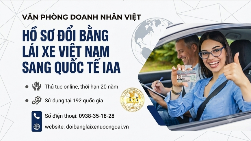 Hồ sơ đổi bằng lái xe Việt Nam sang quốc tế IAA