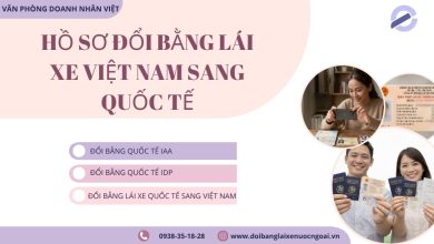 Hồ sơ đổi bằng lái xe Việt Nam sang quốc tế