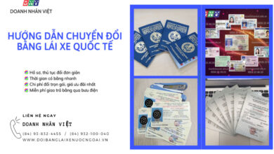 hướng dẫn chuyển đổi bằng lái xe quốc tế