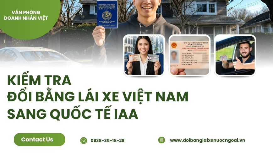 Kiểm tra đổi bằng lái xe Việt Nam sang quốc tế IAA