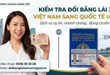 Kiểm tra đổi bằng lái xe Việt Nam sang quốc tế IAA