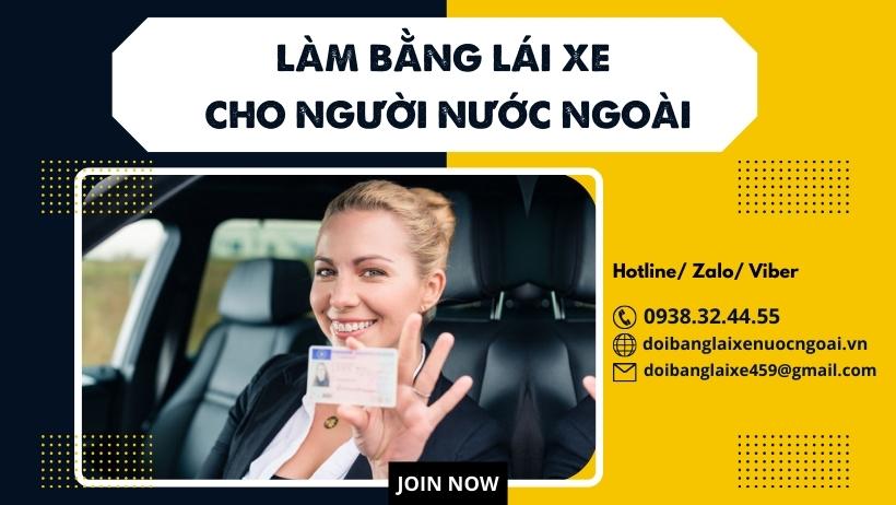 Làm bằng lái xe cho người nước ngoài