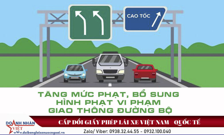 Mức xử lý vi phạm giao thông