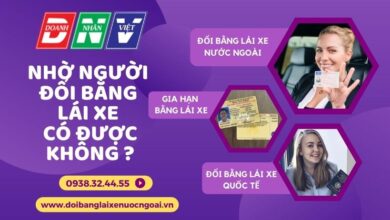 Nhờ người đổi bằng lái xe có được không