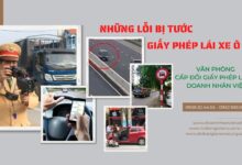 Những lỗi bị tước giấy phép lái xe ô tô