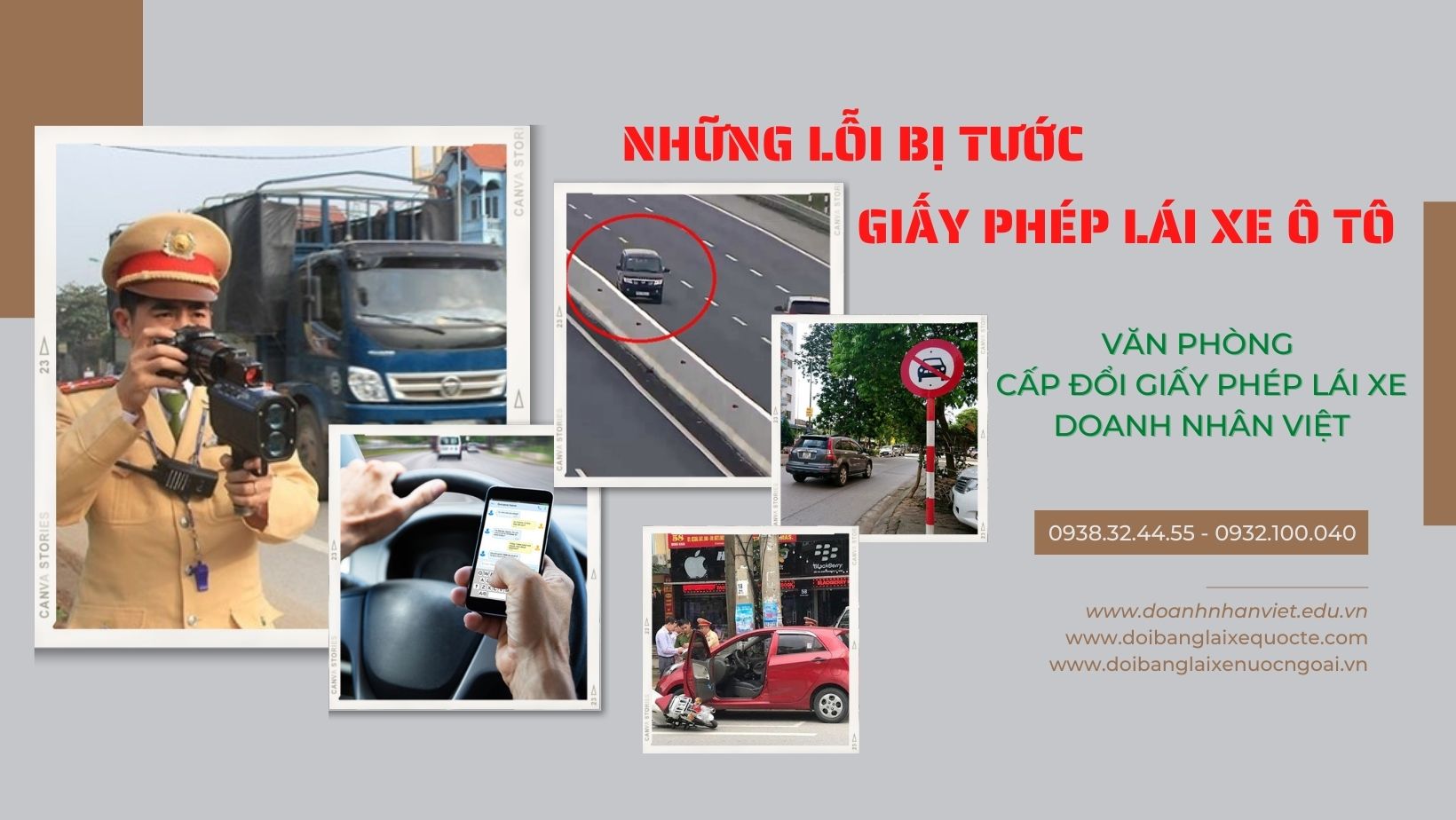 Những lỗi bị tước giấy phép lái xe ô tô