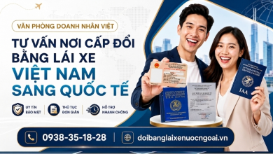 Nơi cấp đổi bằng lái xe Việt Nam sang quốc tế