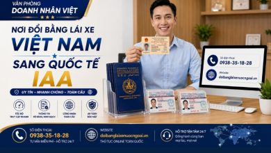 Nơi đổi bằng lái xe Việt Nam sang quốc tế IAA