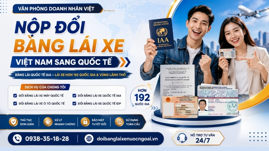 Nộp đổi bằng lái xe Việt Nam sang quốc tế