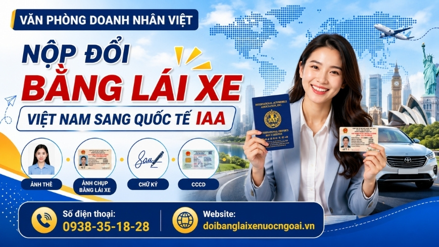 Nộp đổi bằng lái xe Việt Nam sang quốc tế IAA