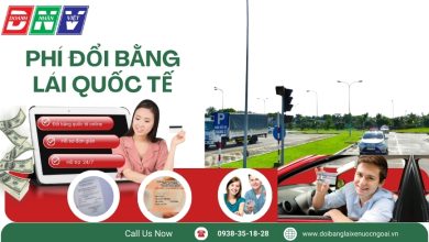 Phí đổi bằng lái quốc tế