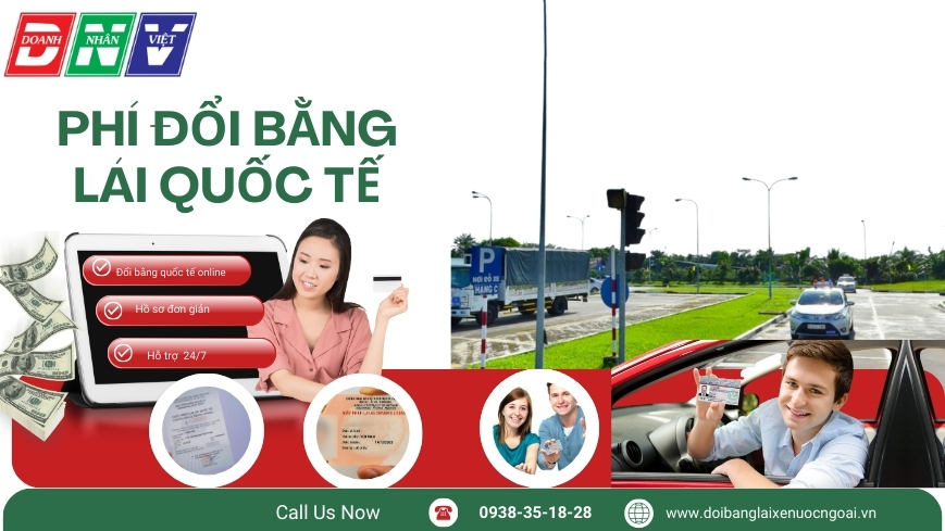 Phí đổi bằng lái quốc tế