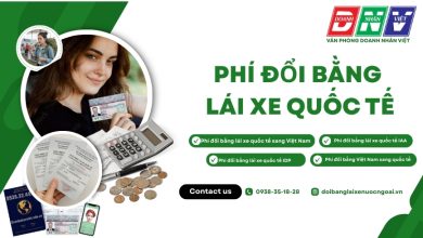 Phí đổi bằng lái xe quốc tế