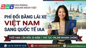 Phí đổi bằng lái xe Việt Nam sang quốc tế IAA