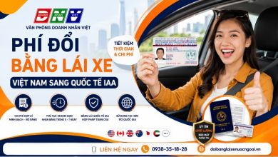 Phí đổi bằng lái xe Việt Nam sang quốc tế IAA
