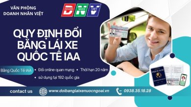 Quy định đổi bằng lái xe quốc tế IAA
