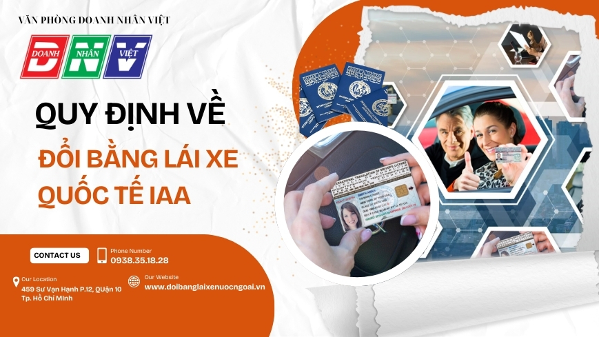 Quy định về đổi bằng lái xe quốc tế IAA