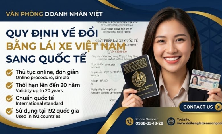 Quy định về đổi bằng lái xe Việt Nam sang quốc tế
