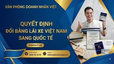 Quyết định đổi bằng l ái xe Việt Nam sang quốc tế