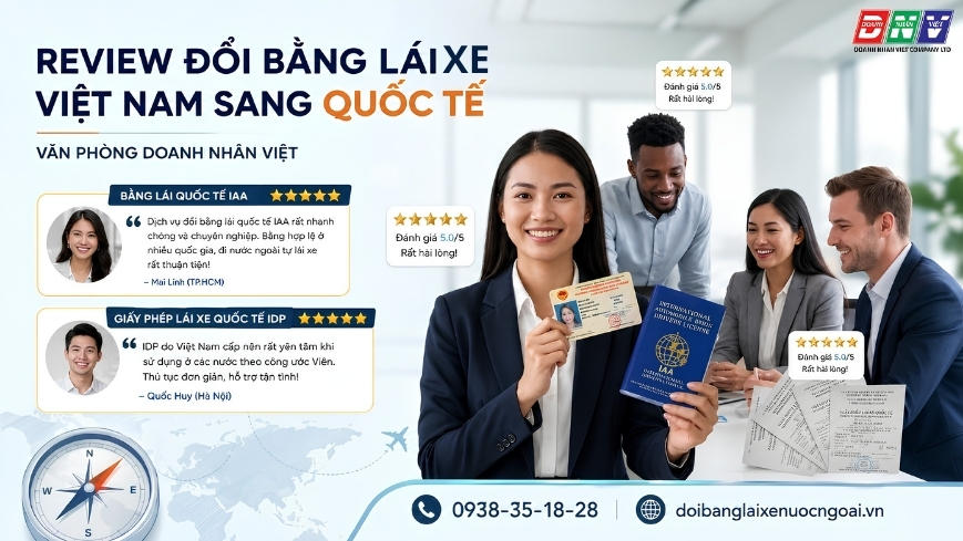 Review đổi bằng lái xe Việt Nam sang quốc tế