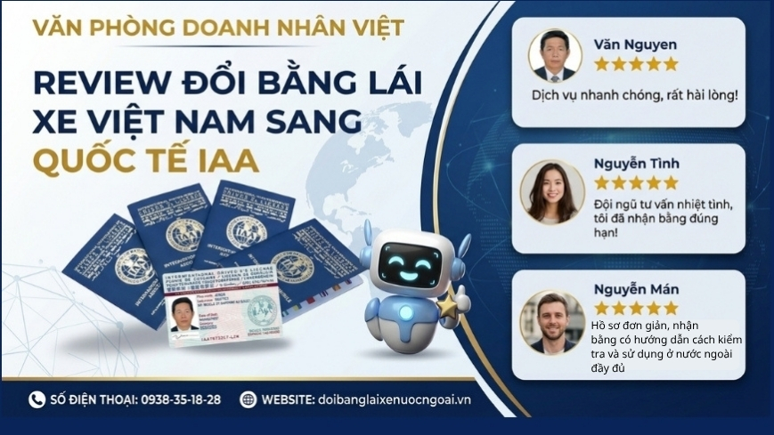 Review đổi bằng lái xe Việt Nam sang quốc tế IAA