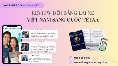 Review đổi bằng lái xe Việt Nam sang quốc tế IAA