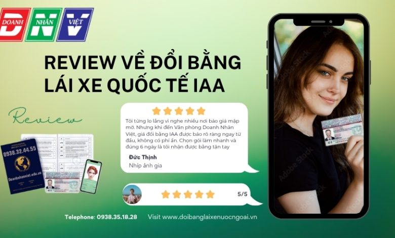 Review về đổi bằng lái xe quốc tế IAA